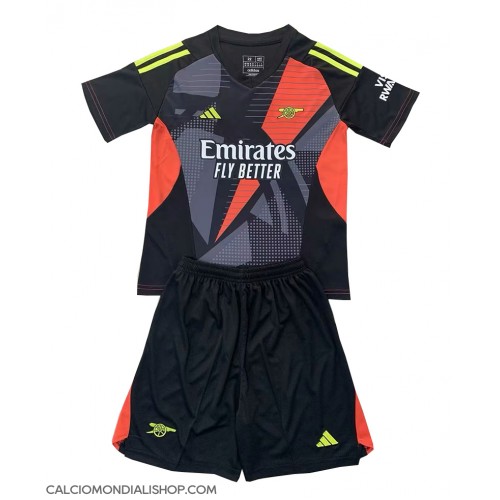 Maglie da calcio Arsenal Portiere Terza Maglia Bambino 2024-25 Manica Corta (+ Pantaloni corti)